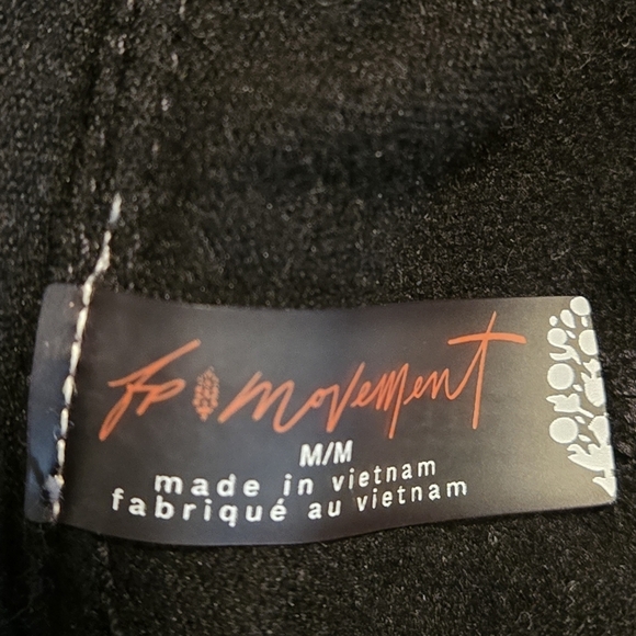 FP Movement Women's Medium Black Flared Pullon Pants Roll-down Waistband - Picture 9 of 13